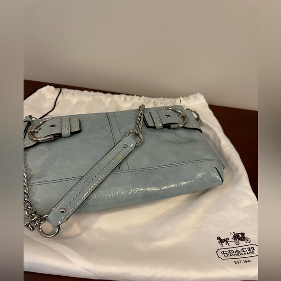 Baby Blue Coach Clutch - Picture 7 of 11